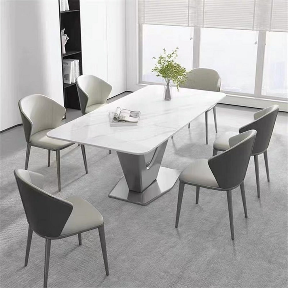 LUXORA DT1161 Minimalist Style 130-140-160-180cm Sintered Stone Dining Table