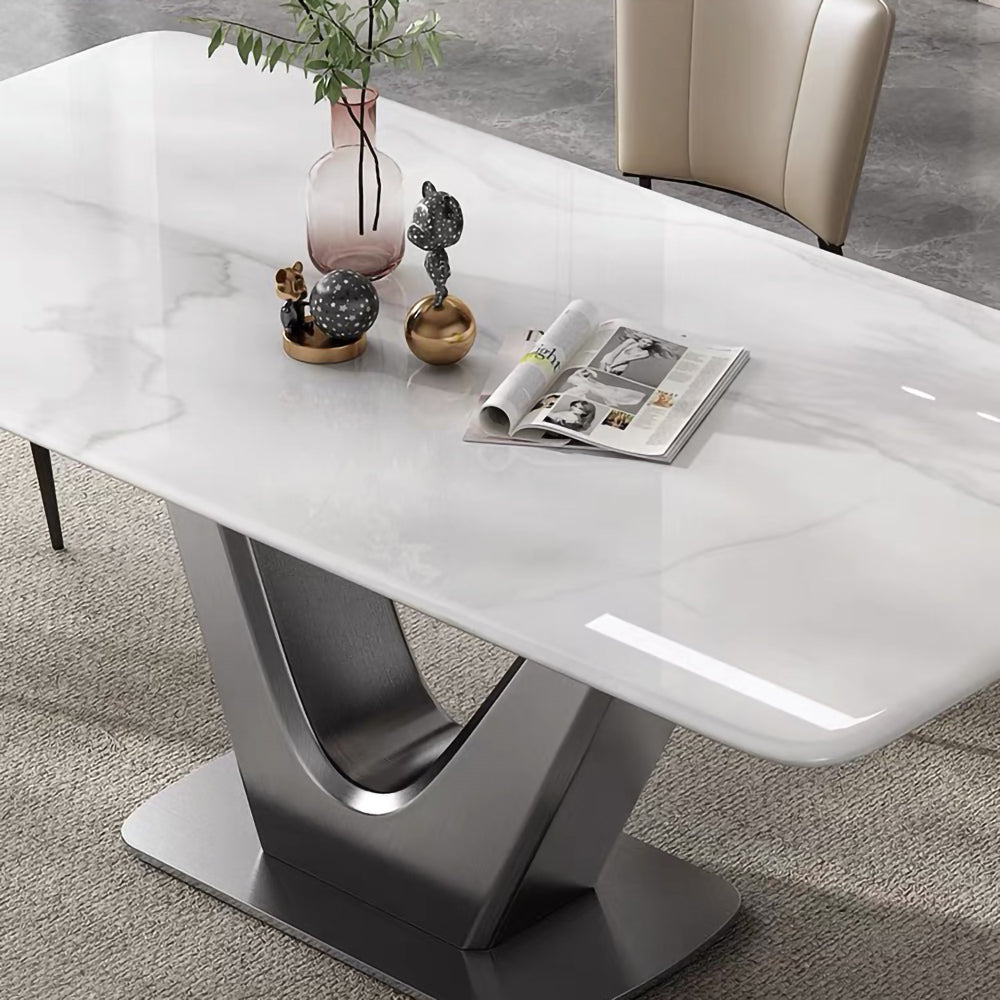 LUXORA DT1161 Minimalist Style 130-140-160-180cm Sintered Stone Dining Table