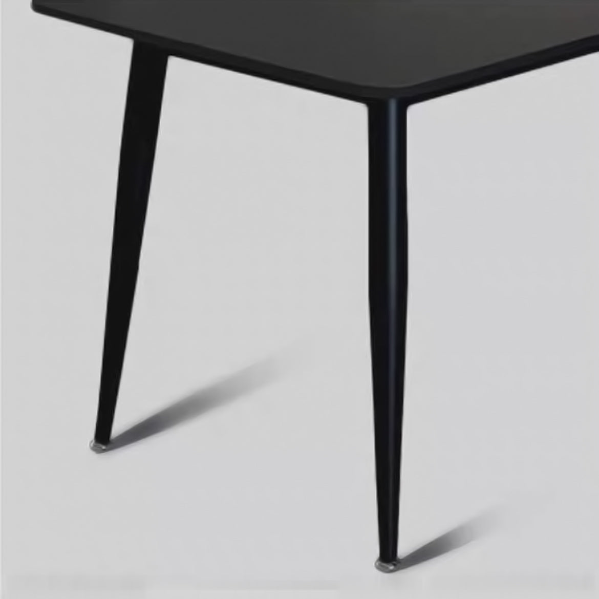 LIVARA DT1162 Minimalist Style 130-140-160-180cm Sintered Stone Dining Table-Black