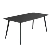 LIVARA DT1162 Minimalist Style 130-140-160-180cm Sintered Stone Dining Table-Black