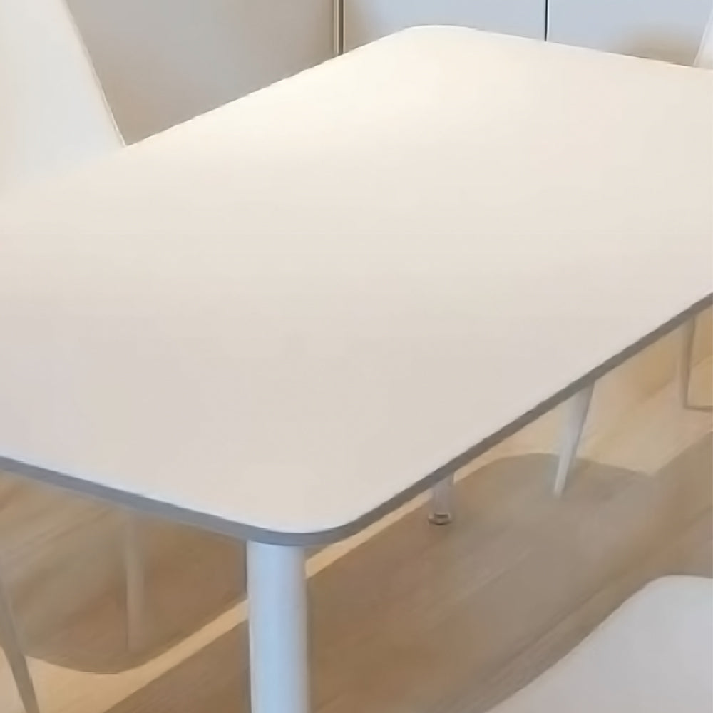 LIVARA DT1162 Minimalist Style 130-140-160-180cm Sintered Stone Dining Table-White