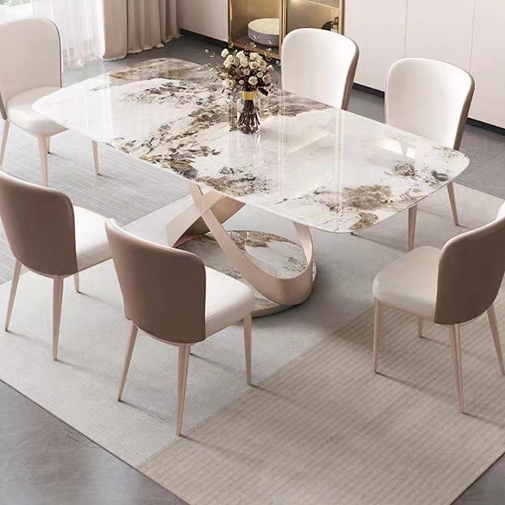 LIVARA DT1168 130/140/160/180cm Length 12mm Thickness Sintered Stone Tabletop Dining Table