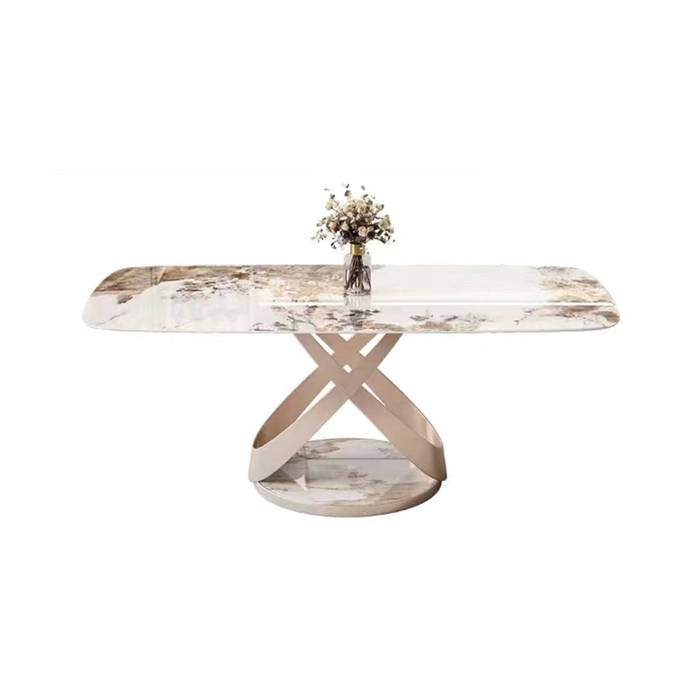 LIVARA DT1168 130/140/160/180cm Length 12mm Thickness Sintered Stone Tabletop Dining Table