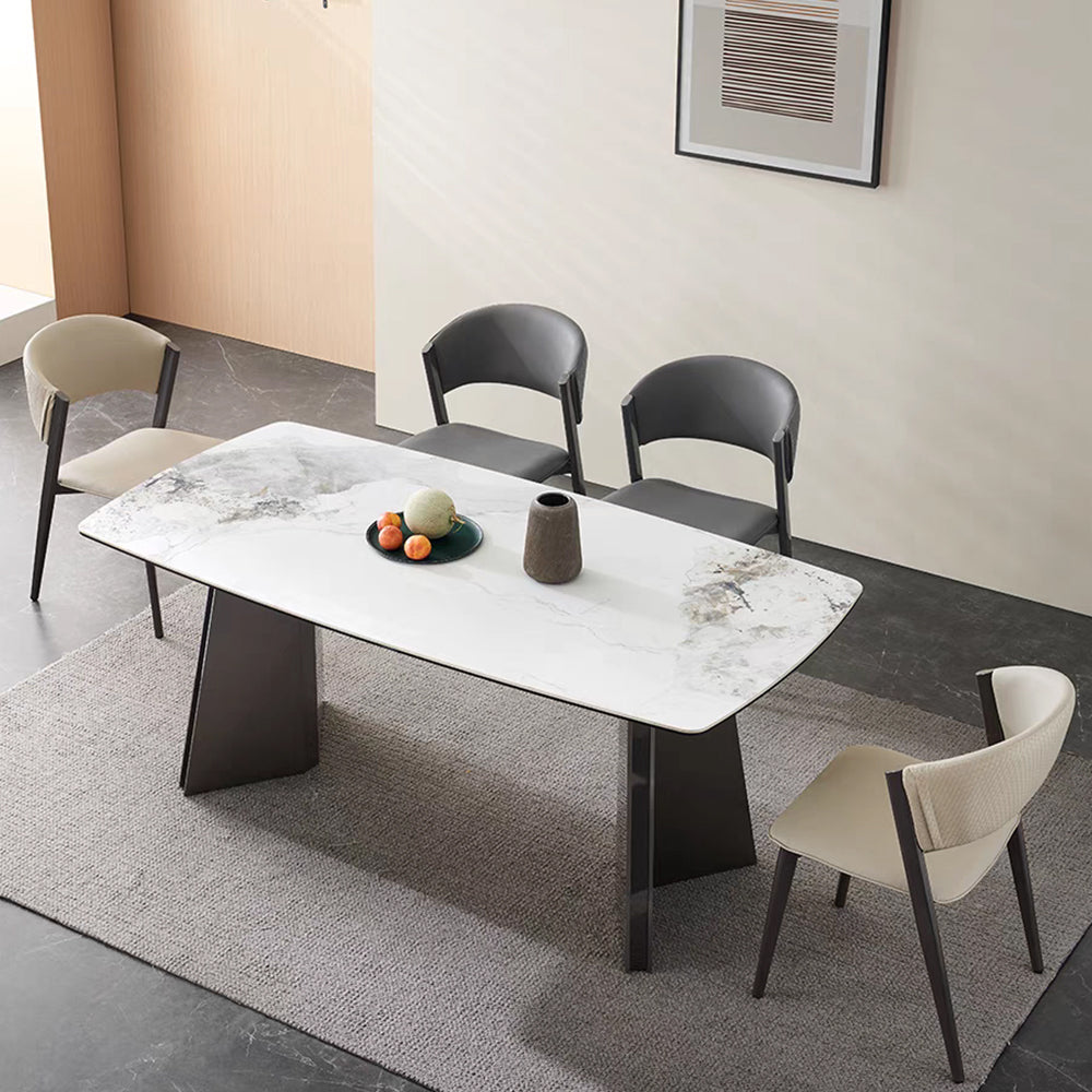 LIVARA DT1173 140/160/180cm Length 12mm Thickness Sintered Stone Tabletop Dining Table