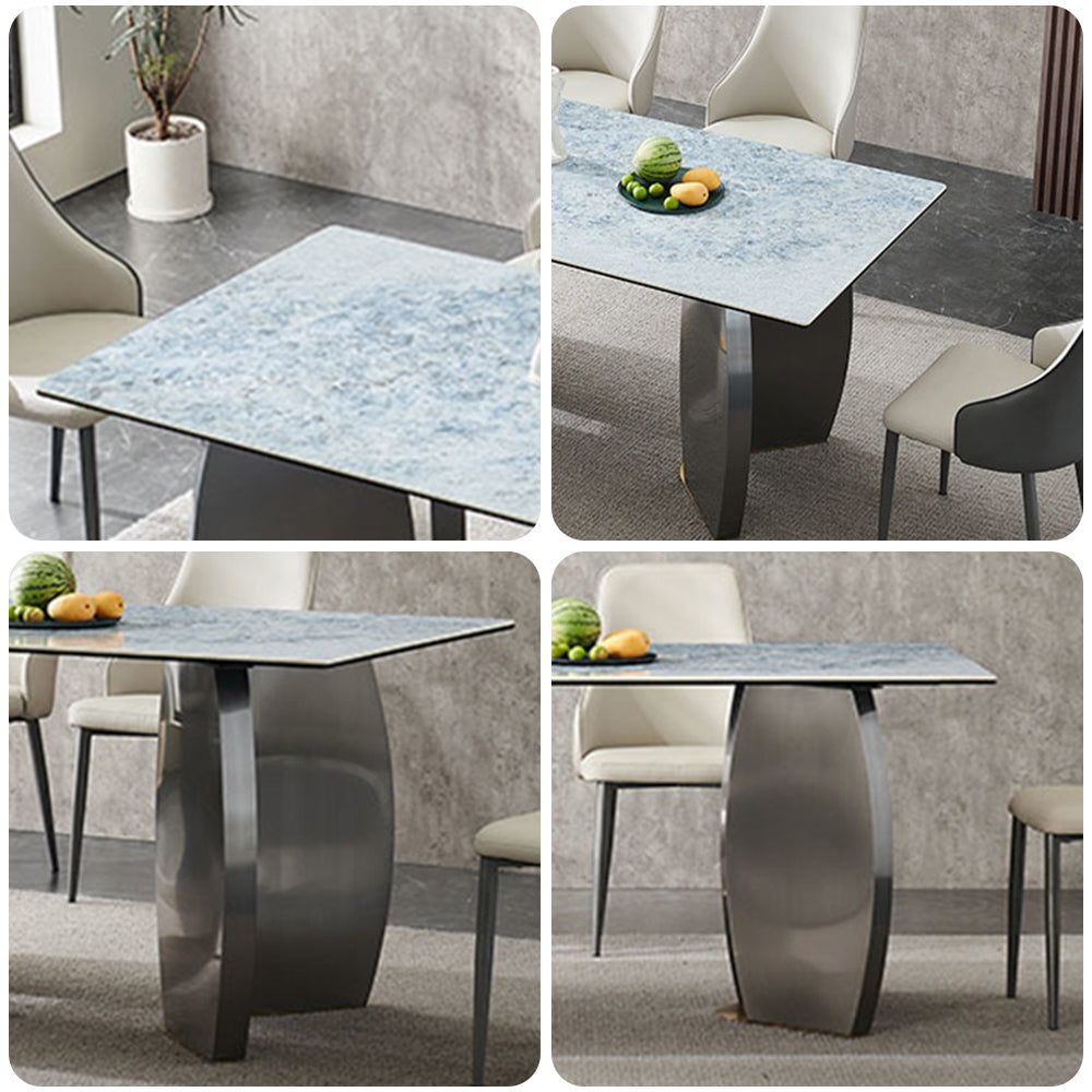 LUXORA DT1191 140/160/180cm Length 12mm Thickness Sintered Stone Tabletop Dining Table