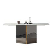 LUXORA DT1177 140/160/180cm Length 12mm Thickness Sintered Stone Tabletop Dining Table