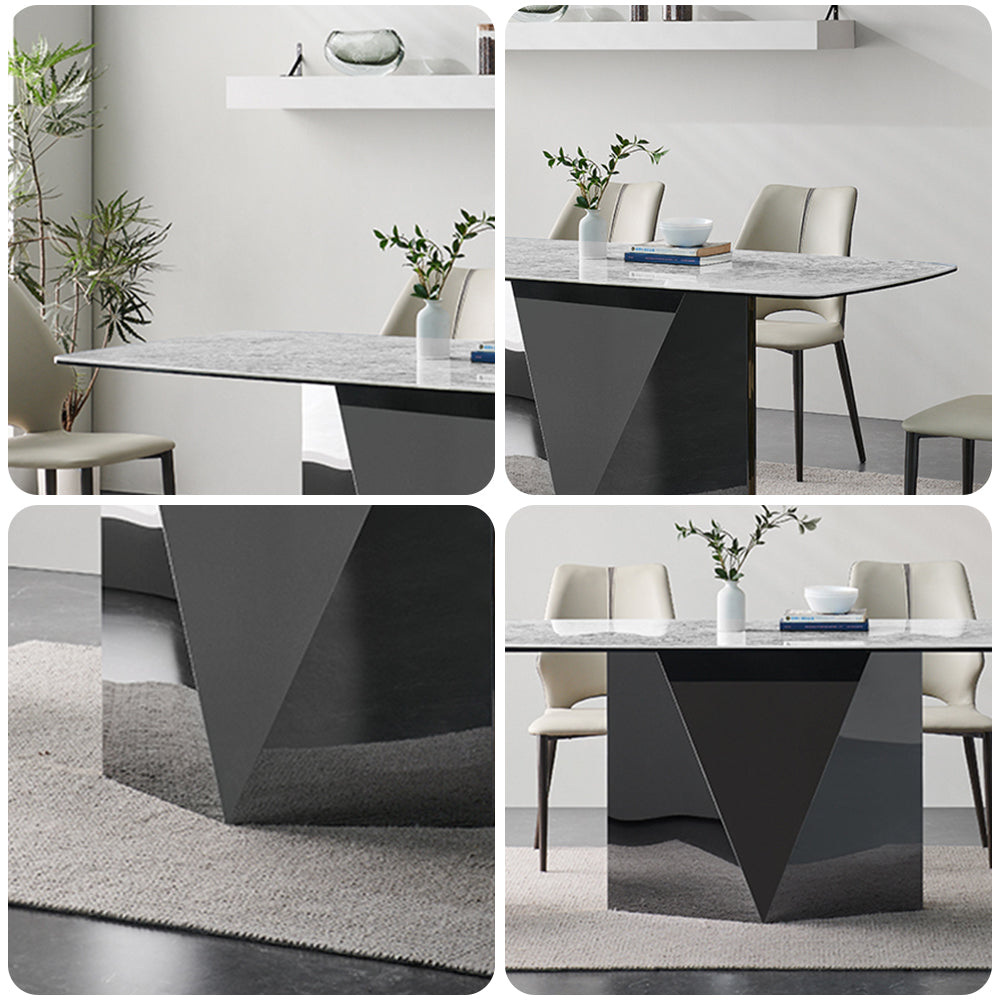 LUXORA DT1178 140/160/180cm Length 12mm Thickness Sintered Stone Tabletop Dining Table