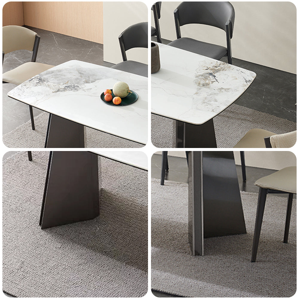 LIVARA DT1186 140/160/180cm Length 12mm Thickness Sintered Stone Tabletop Dining Table