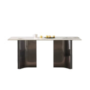LUXORA DT1180 140/160/180cm Length 12mm Thickness Sintered Stone Tabletop Dining Table