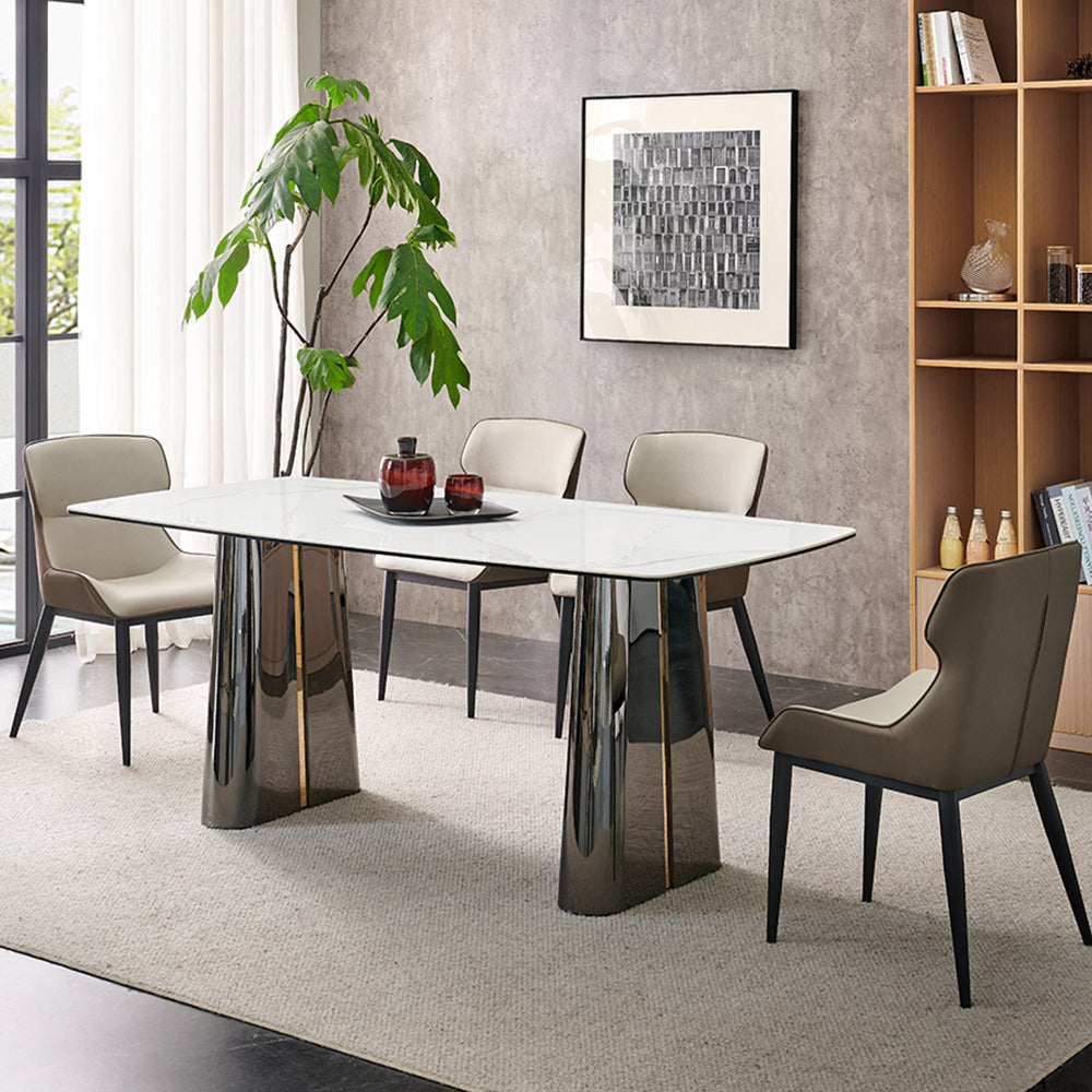 LIVARA DT1183 140/160/180cm Length 12mm Thickness Sintered Stone Tabletop Dining Table