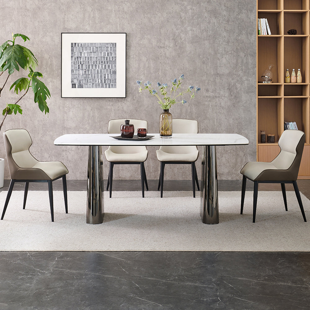 LIVARA DT1183 140/160/180cm Length 12mm Thickness Sintered Stone Tabletop Dining Table