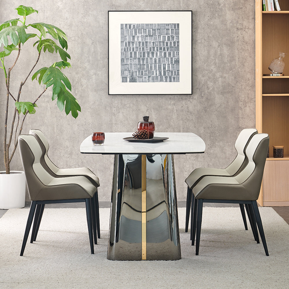LIVARA DT1183 140/160/180cm Length 12mm Thickness Sintered Stone Tabletop Dining Table