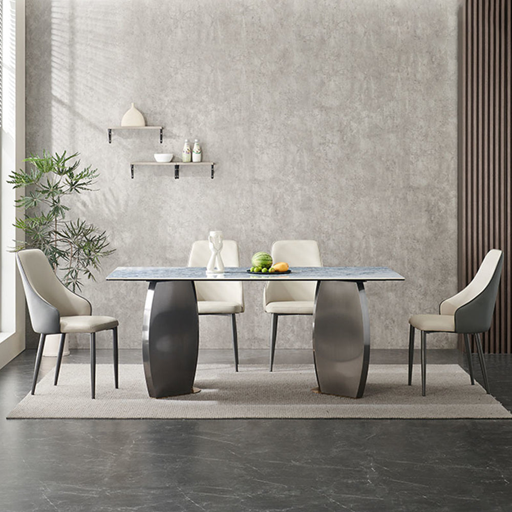 LUXORA DT1191 140/160/180cm Length 12mm Thickness Sintered Stone Tabletop Dining Table