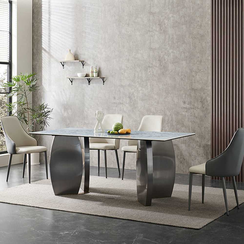 LUXORA DT1191 140/160/180cm Length 12mm Thickness Sintered Stone Tabletop Dining Table