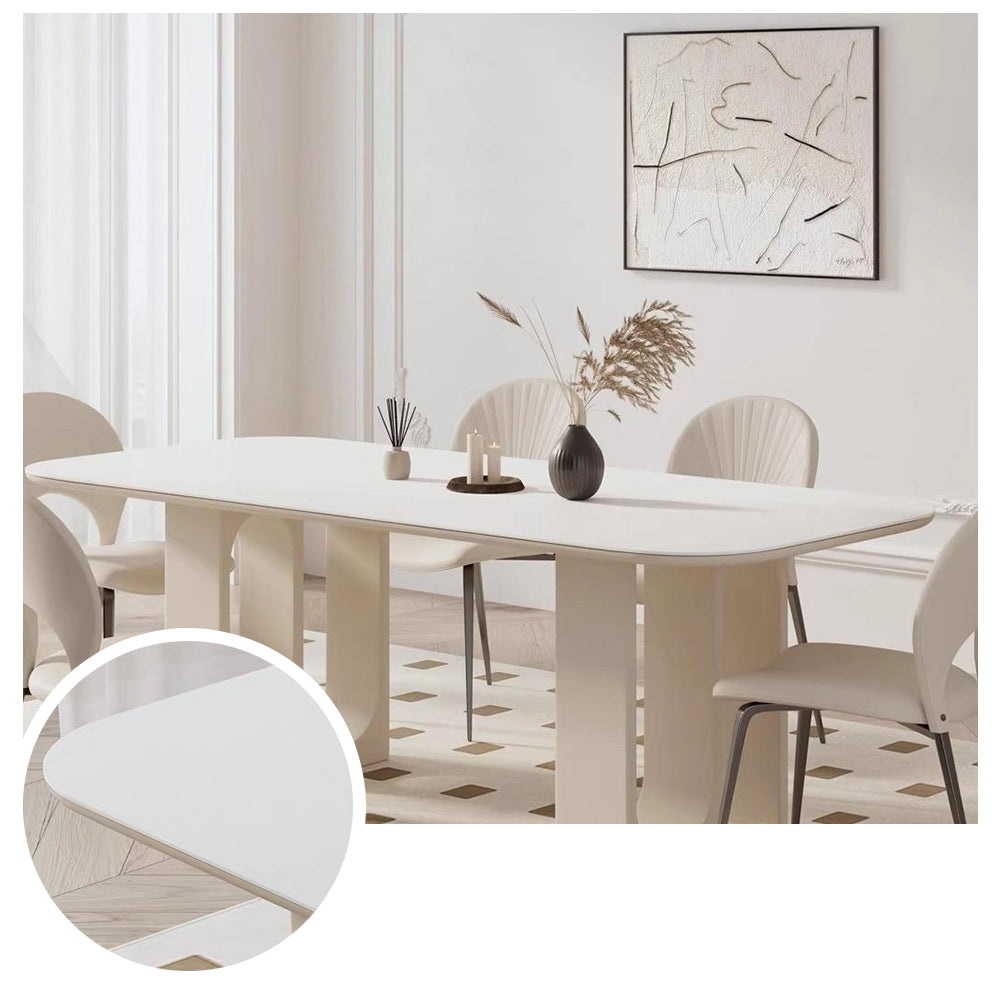 LUXORA DT1199 Minimalist Style 140-160-180cm Sintered Stone Dining Table