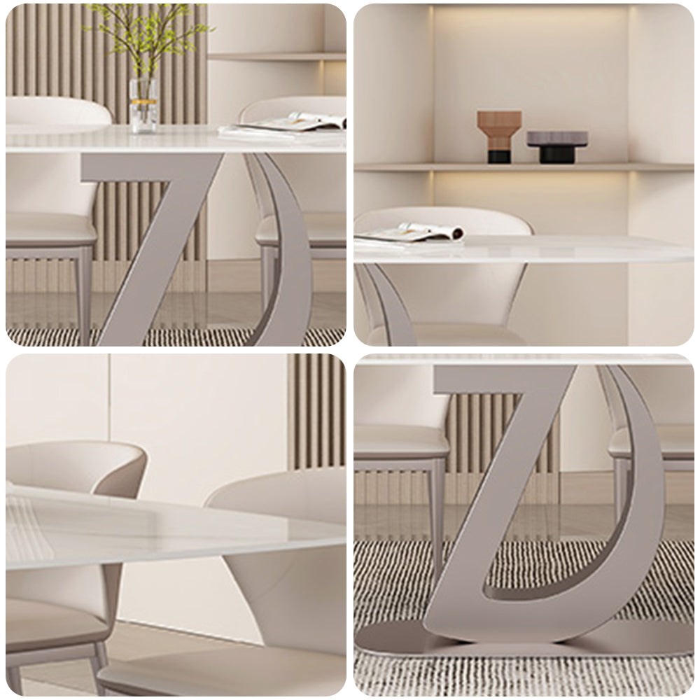 LUXORA DT1221 1140/160/180cm Length Dining Table Sintered Stone Tabletop