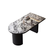 LUXORA DT1224 140/160/180cm Length 12mm Thickness Sintered Stone Tabletop Dining Table