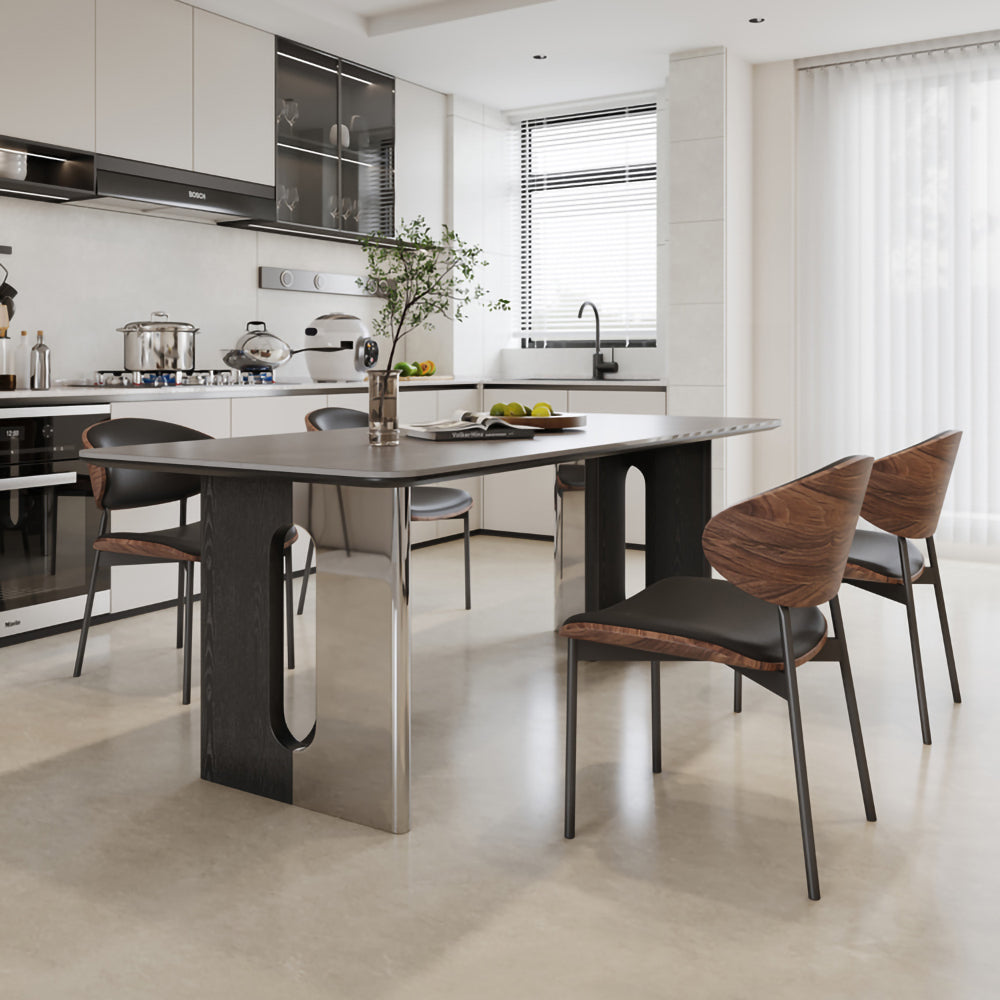 LIVARA DT1237 Light Luxury Style 140-160-180cm Sintered Stone Dining Table