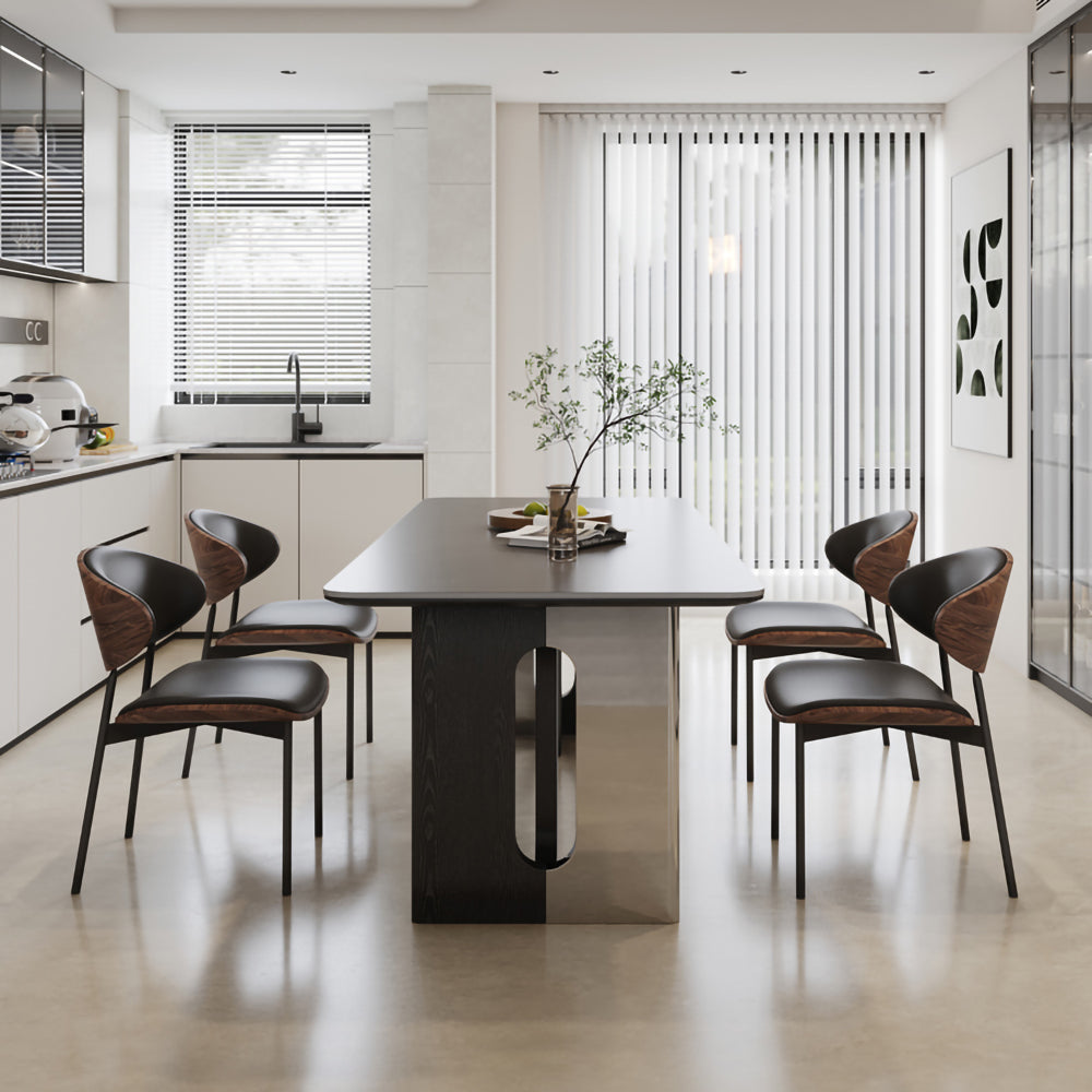 LIVARA DT1237 Light Luxury Style 140-160-180cm Sintered Stone Dining Table