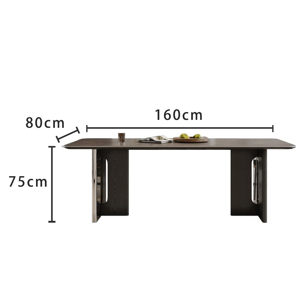 LIVARA DT1237 Light Luxury Style 140-160-180cm Sintered Stone Dining Table