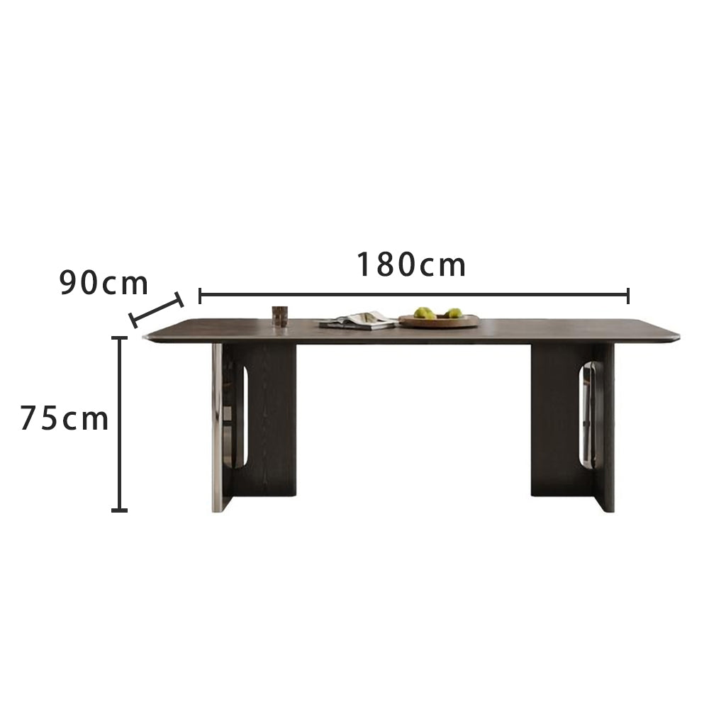 LIVARA DT1237 Light Luxury Style 140-160-180cm Sintered Stone Dining Table