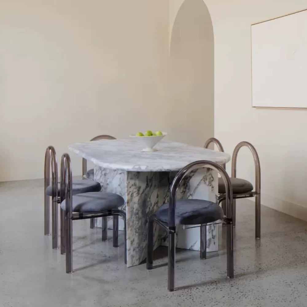 LUXORA DT1252 Light Luxury Style 160-180-200-220cm Marble Dining Table