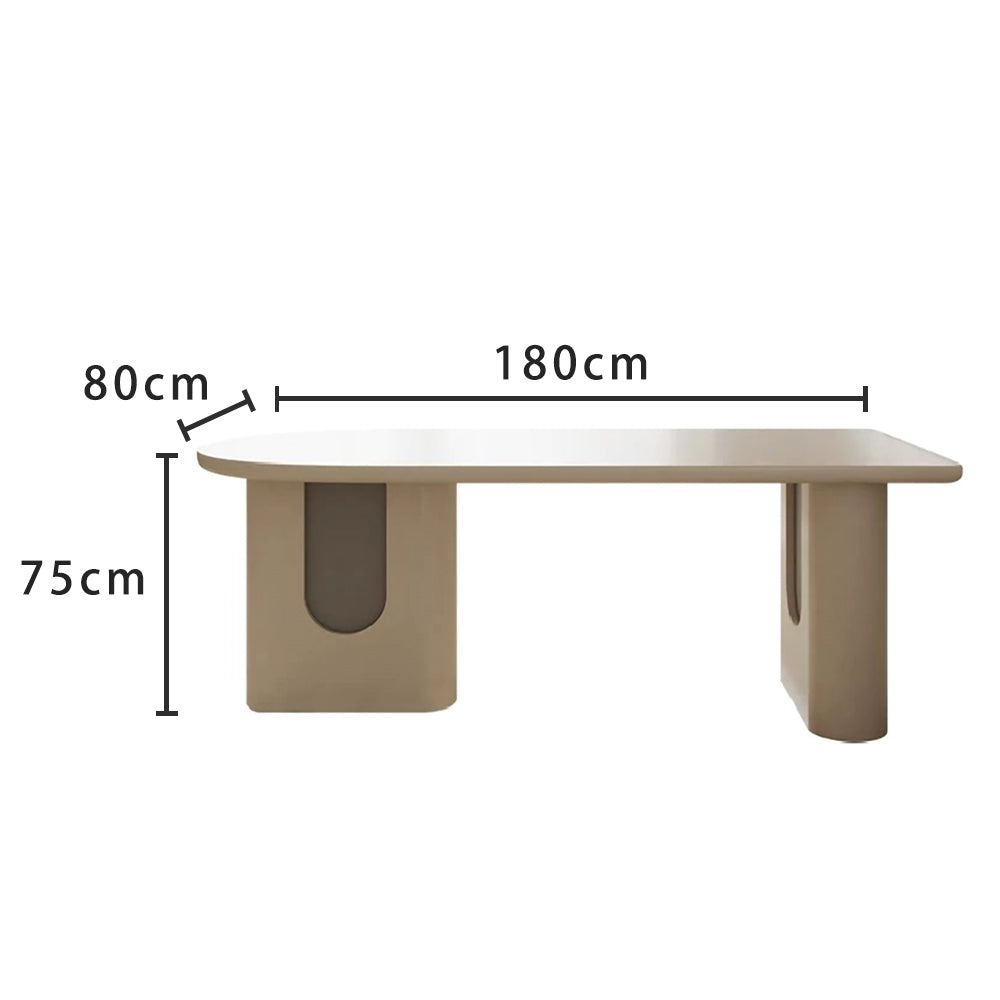 LUXORA DT1272 Minimalist Style 140-160-180cm Sintered Stone Dining Table