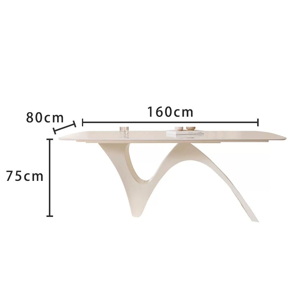 LUXORA DT1273 Minimalist Style 140-160-180cm Sintered Stone Dining Table