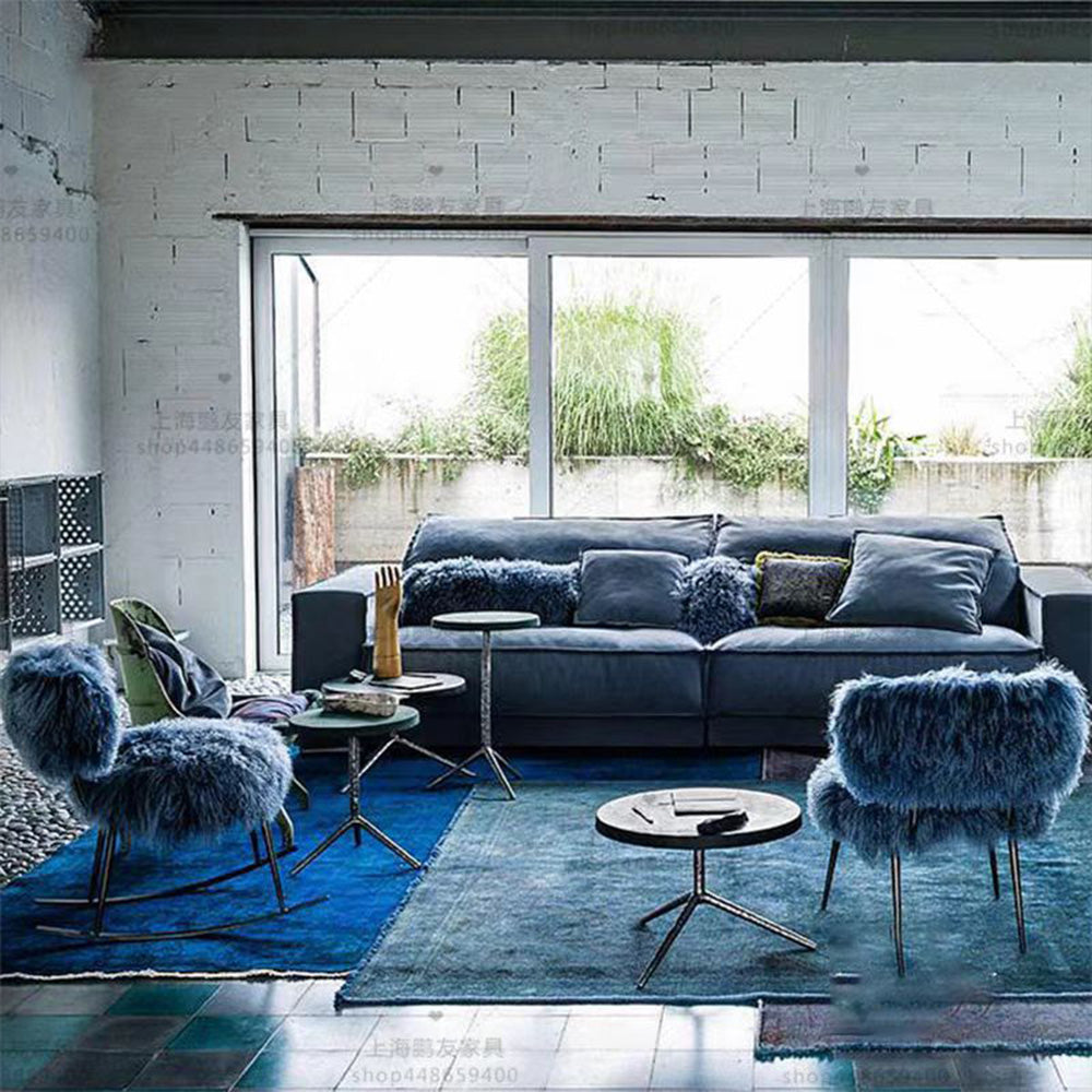 LIVARA EC1009 Stainless Steel Bentwood Wool Fabric High-End Luxury Design Leisure Chair