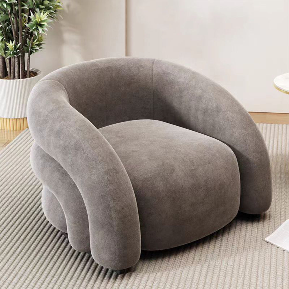 LIVARA EC1010 Rainbow Chair Stainless Steel Velvet Imported Pine Leisure Chair