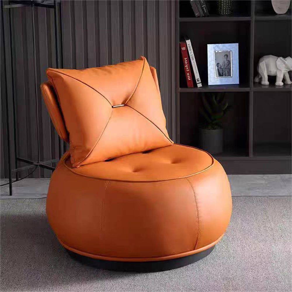 LIVARA EC1012 Iron Frame Faux Leather Sponge Swivel Leisure Chair
