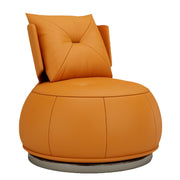 LIVARA EC1012 Iron Frame Faux Leather Sponge Swivel Leisure Chair