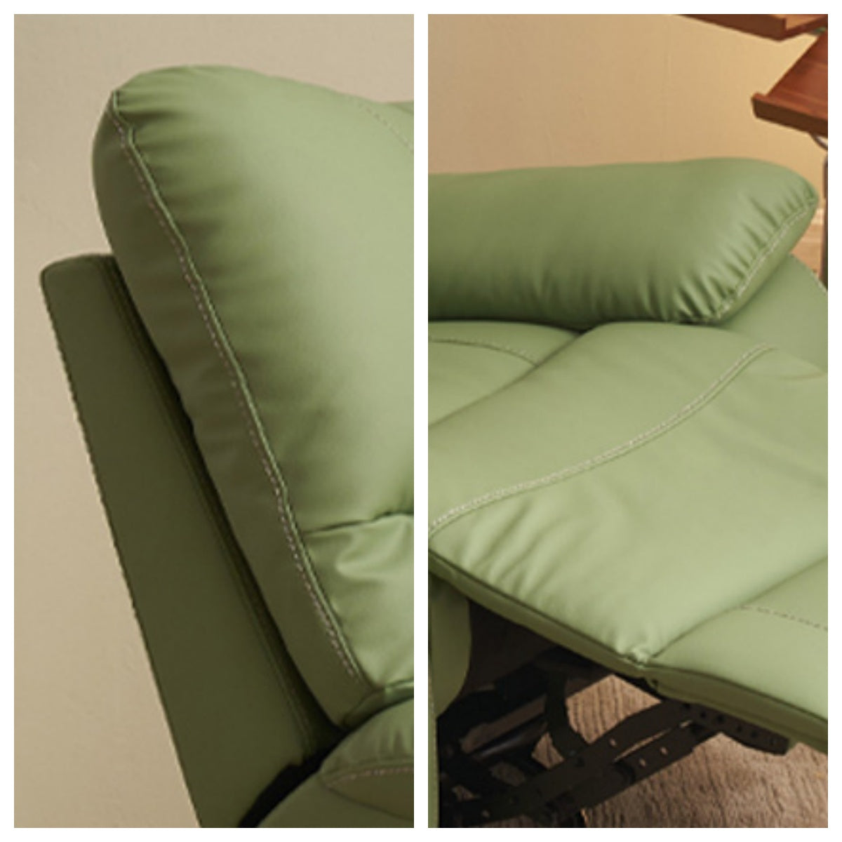 LIVARA FC1017 Scratch-Resistant Faux Leather Manual Swivel Rocking Cozy Leisure Chair