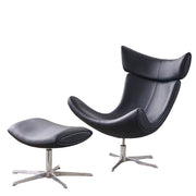 LIVARA EC1025 High-Density Sponge Aluminum Alloy Legs Swivel Chair