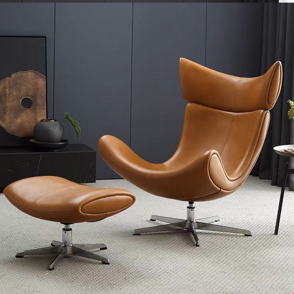 LIVARA EC1025 High-Density Sponge Aluminum Alloy Legs Swivel Chair