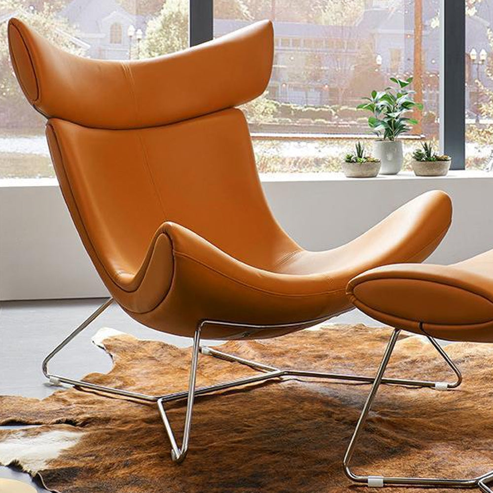 LIVARA EC1025 High-Density Sponge Aluminum Alloy Legs Swivel Chair