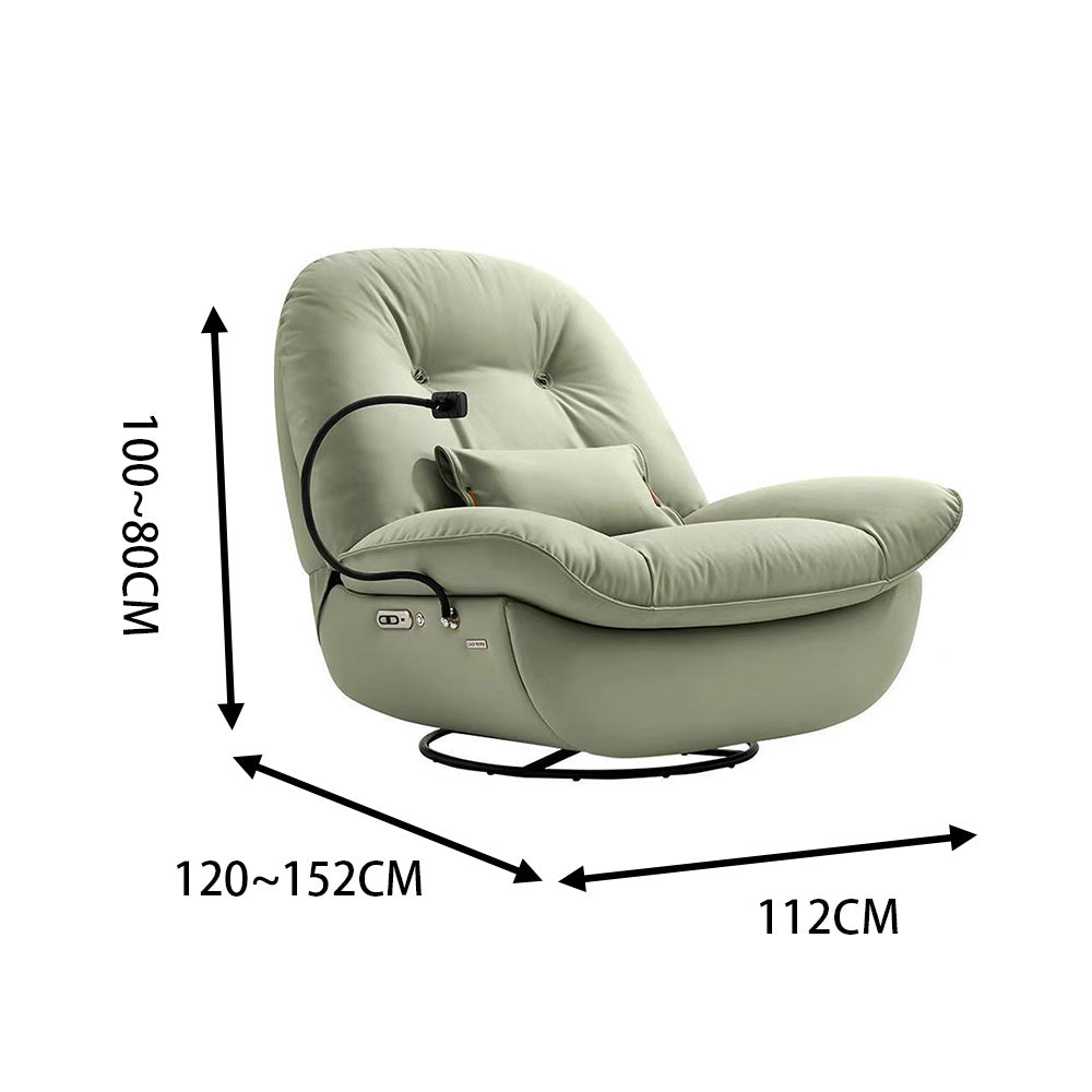 LUXORA EC1026 Electric Reclining Phone Holder High-Density Sponge Leisure Chair