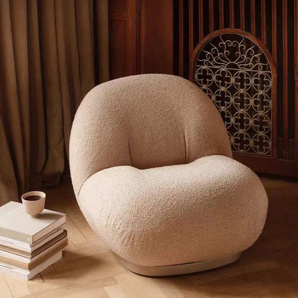 LIVARA EC1030 High-Density Sponge Titanium-Plated Stainless Steel Leisure Chair