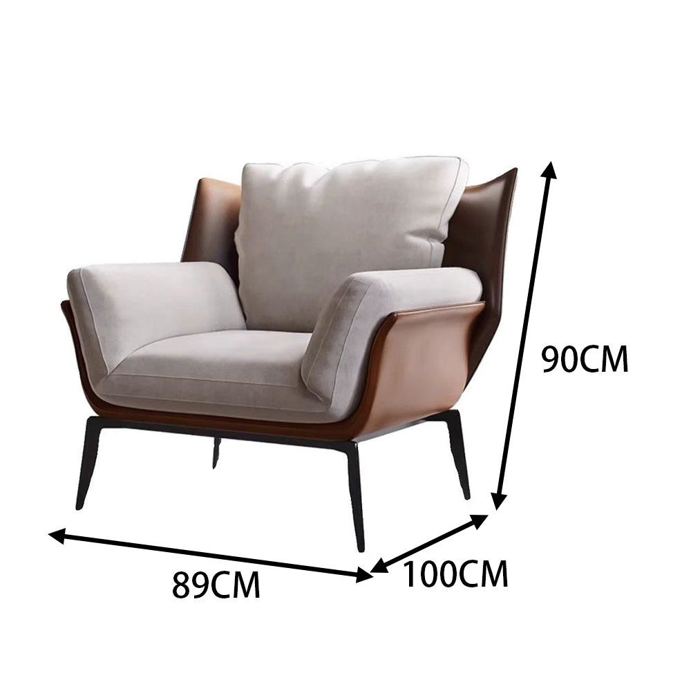 LIVARA EC1032 Minimalist Molded Cotton Morden Leisure Chair