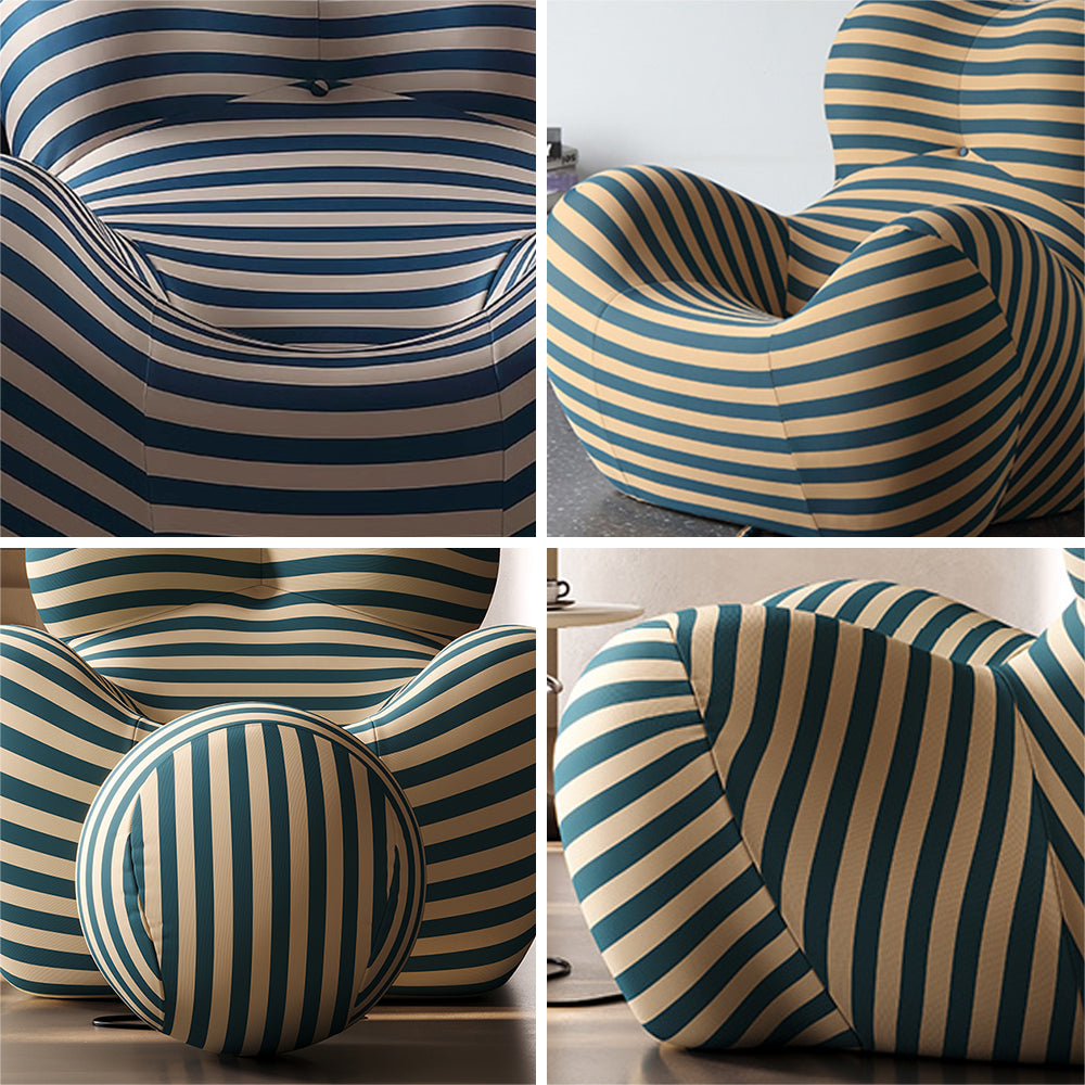 LIVARA EC1041 71/103/120cm Shaped Cotton Leisure Chair/Sofa Stretch Fabric