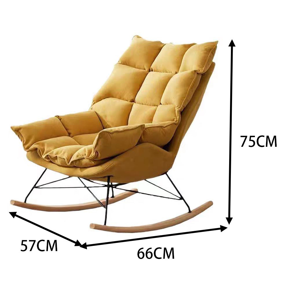 LIVARA EC1047 Wooden Frame High-Resilience Foam Leisure Chair