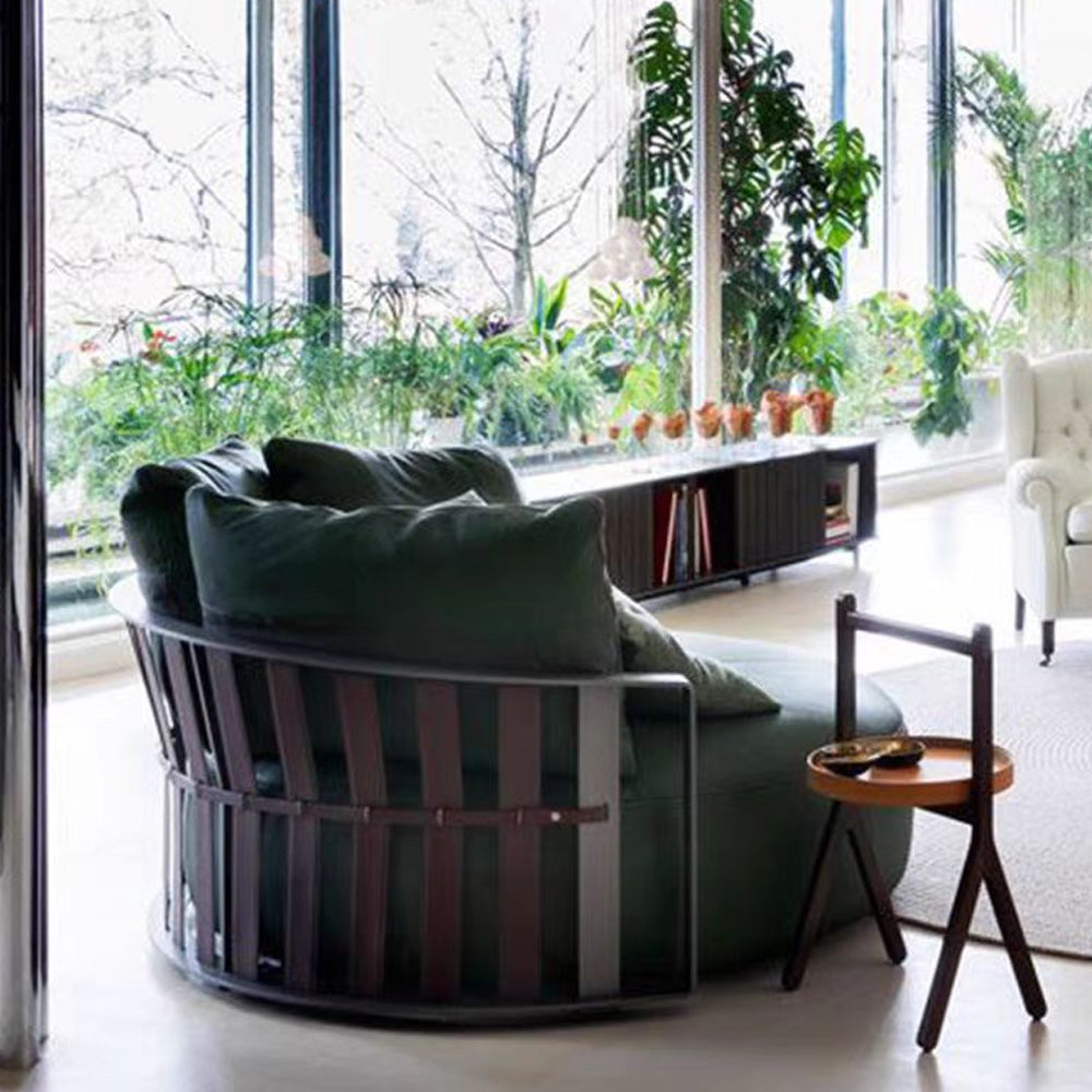 LUXORA EC1050 Bentwood Wooden Frame High-Resilience Foam Leisure Chair