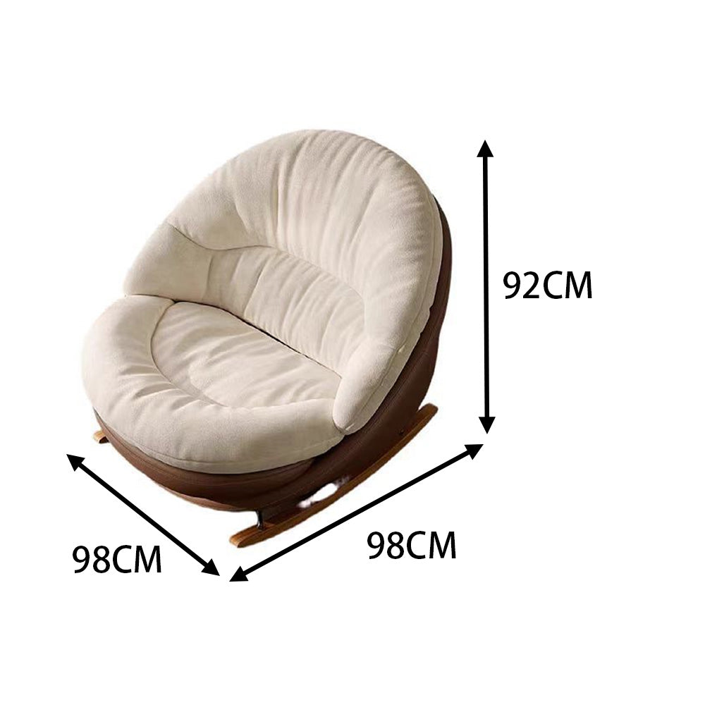 LIVARA EC1051 Bentwood Cream Style Leisure Chair
