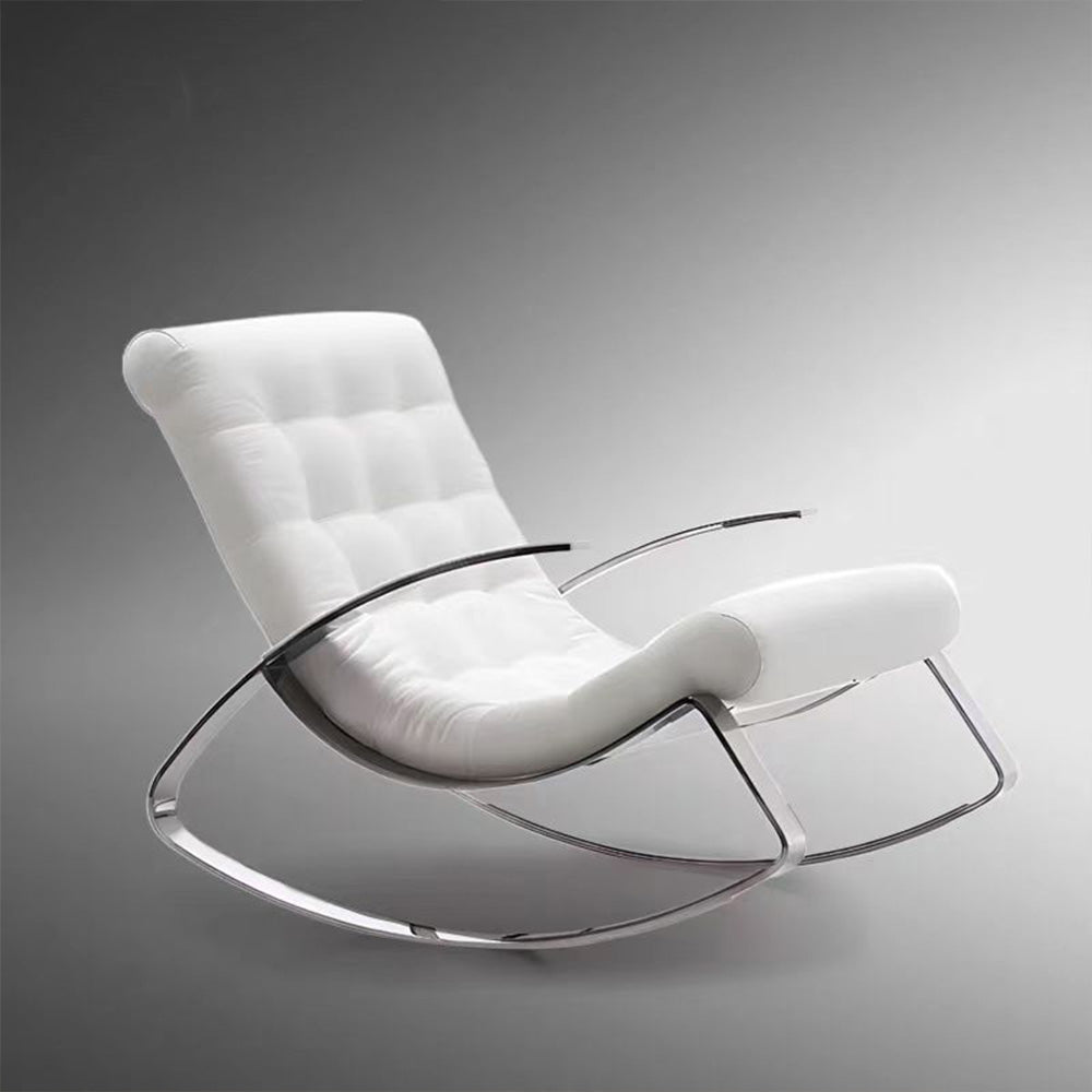 LIVARA EC1052 Stainless Steel Bentwood High-Density Foam Rocking Chair