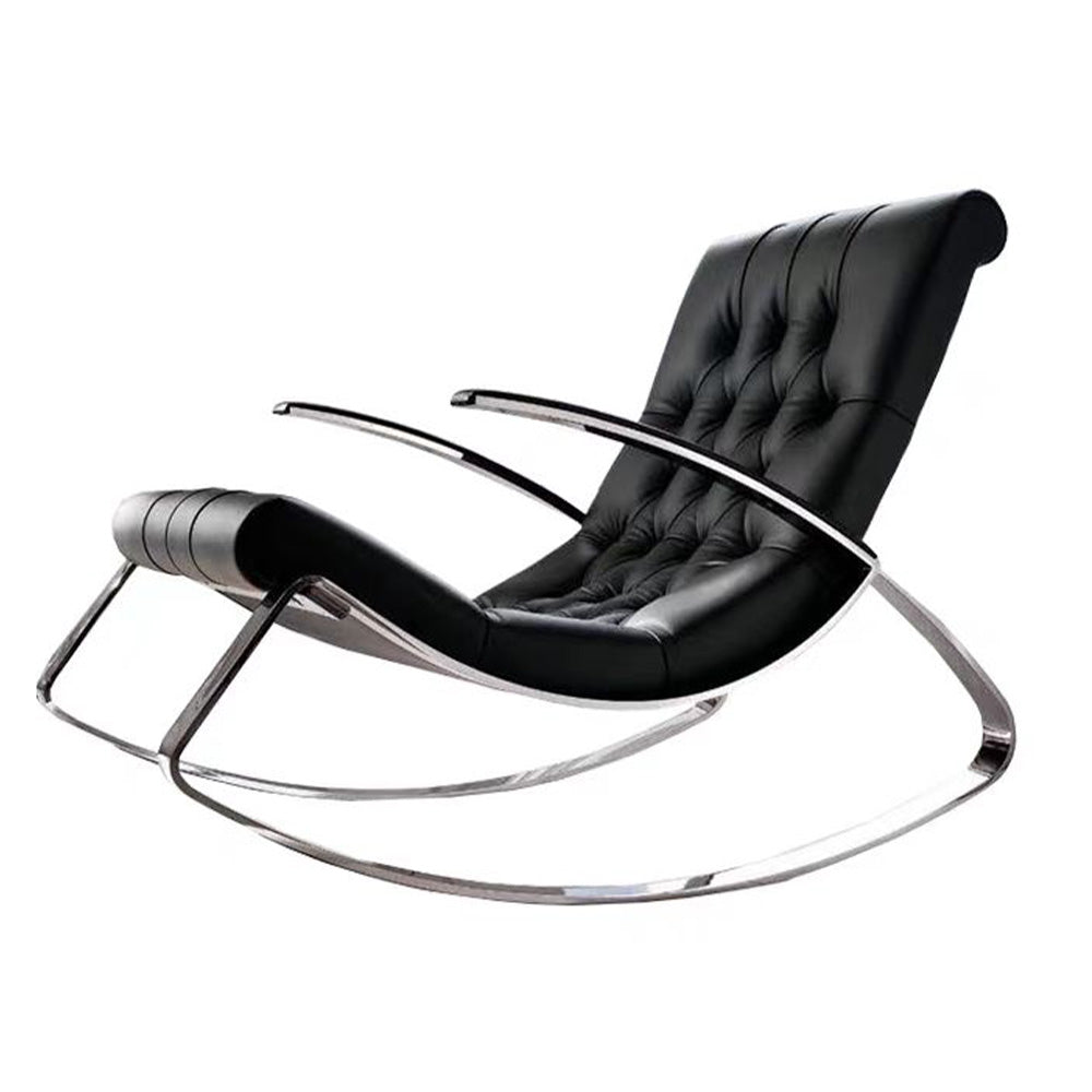 LIVARA EC1052 Stainless Steel Bentwood High-Density Foam Rocking Chair