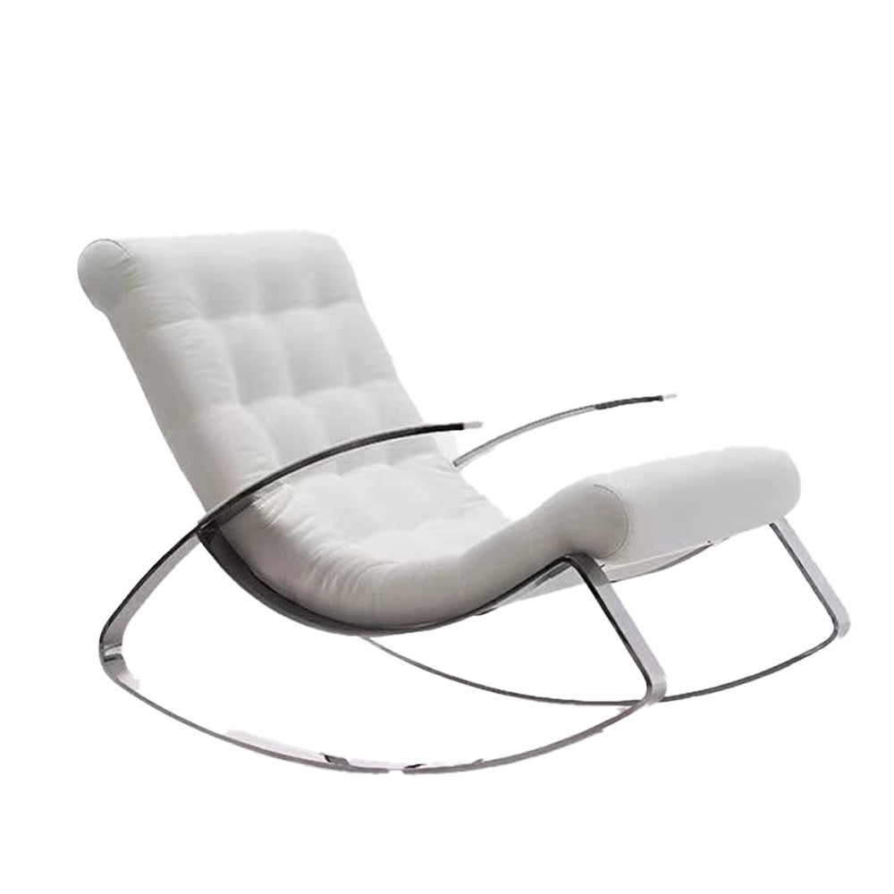 LIVARA EC1052 Stainless Steel Bentwood High-Density Foam Rocking Chair