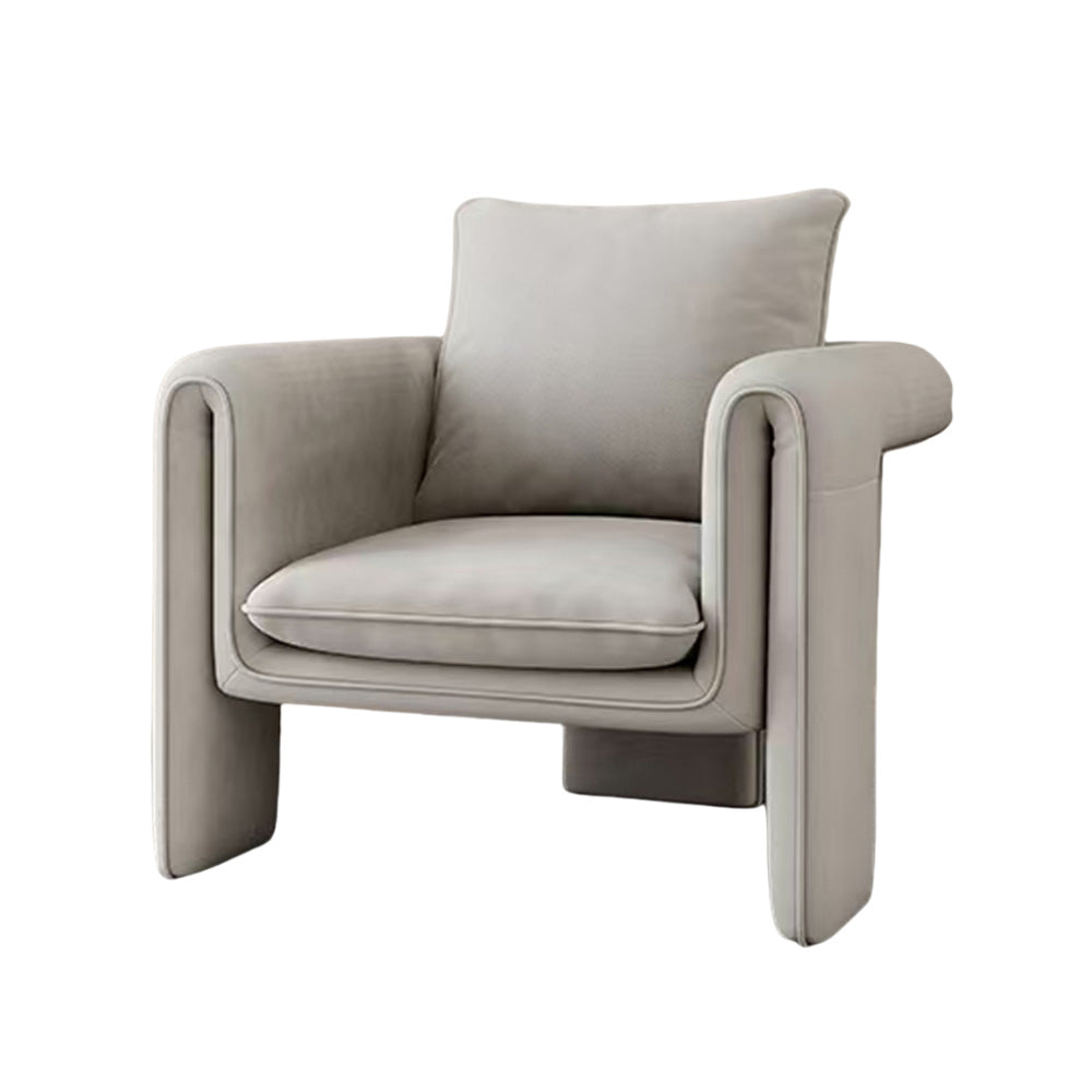 LIVARA EC1054 Bentwood Frame Velvet Fabric Leisure Chair