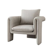 LIVARA EC1054 Bentwood Frame Velvet Fabric Leisure Chair