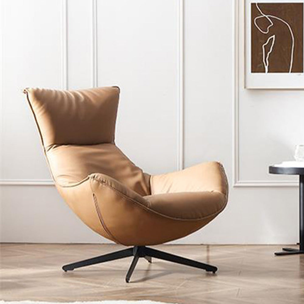 LIVARA EC1057 Rotating Chair with Steel Frame, Foam, and Rotating Steel Feet