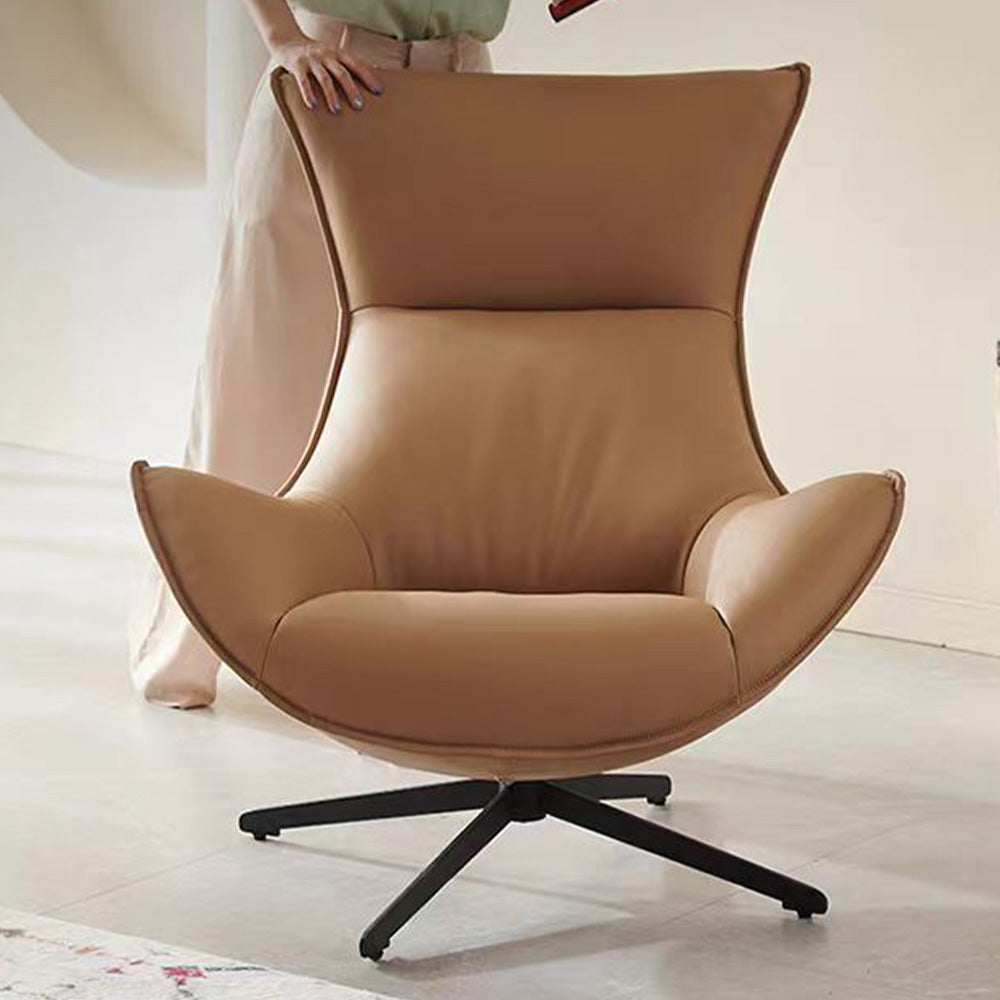 LIVARA EC1057 Rotating Chair with Steel Frame, Foam, and Rotating Steel Feet